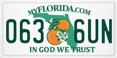 FL license plate 0636UN