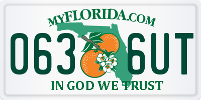 FL license plate 0636UT