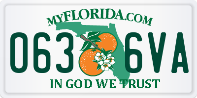 FL license plate 0636VA