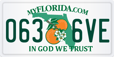 FL license plate 0636VE