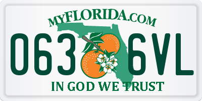 FL license plate 0636VL