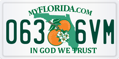 FL license plate 0636VM