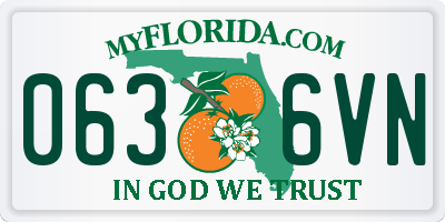 FL license plate 0636VN