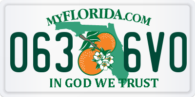 FL license plate 0636VO