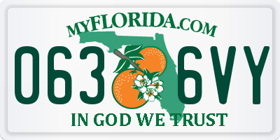 FL license plate 0636VY