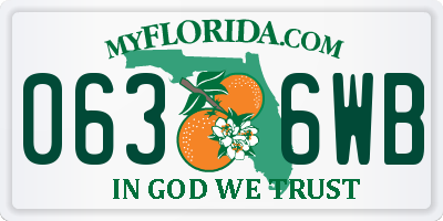 FL license plate 0636WB