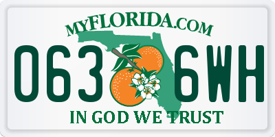 FL license plate 0636WH