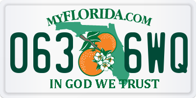 FL license plate 0636WQ