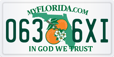 FL license plate 0636XI