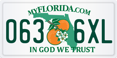 FL license plate 0636XL