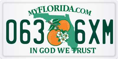 FL license plate 0636XM