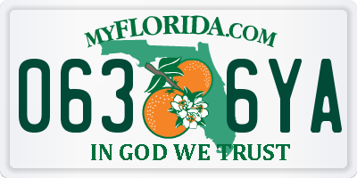 FL license plate 0636YA