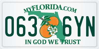 FL license plate 0636YN
