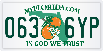 FL license plate 0636YP