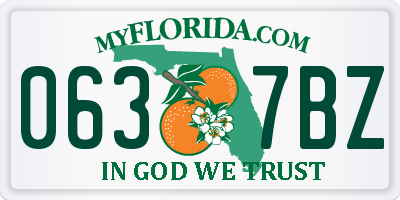 FL license plate 0637BZ