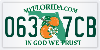 FL license plate 0637CB
