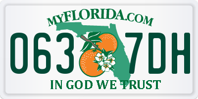 FL license plate 0637DH