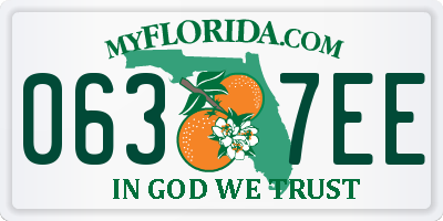 FL license plate 0637EE