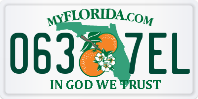 FL license plate 0637EL