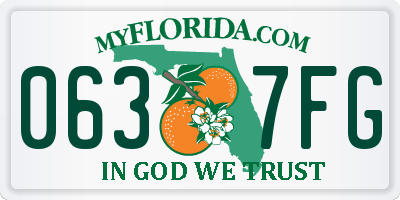 FL license plate 0637FG