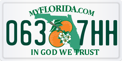 FL license plate 0637HH