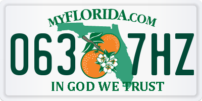 FL license plate 0637HZ