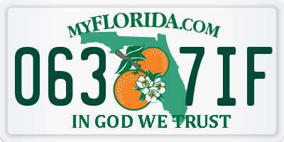 FL license plate 0637IF
