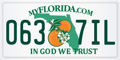 FL license plate 0637IL