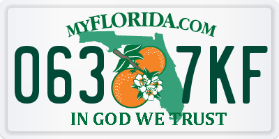FL license plate 0637KF