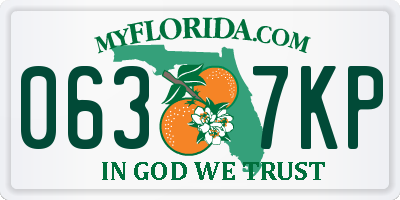 FL license plate 0637KP