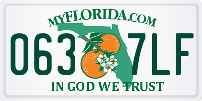 FL license plate 0637LF