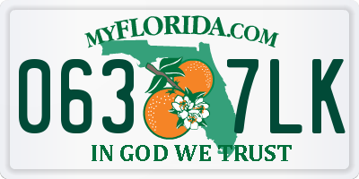 FL license plate 0637LK
