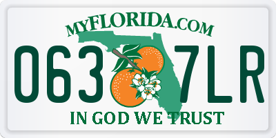 FL license plate 0637LR
