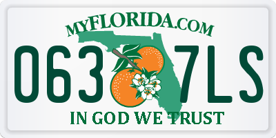 FL license plate 0637LS
