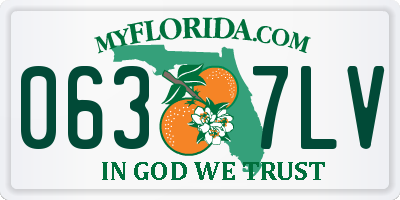 FL license plate 0637LV