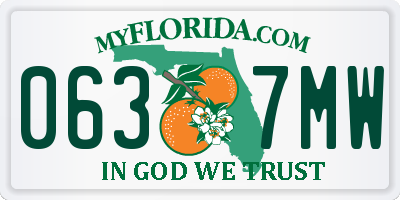 FL license plate 0637MW