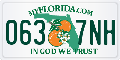 FL license plate 0637NH