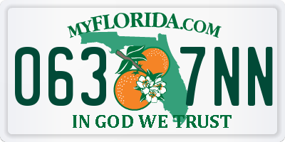 FL license plate 0637NN