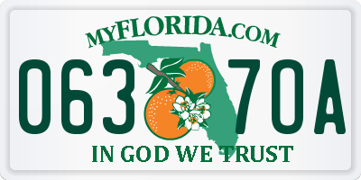 FL license plate 0637OA