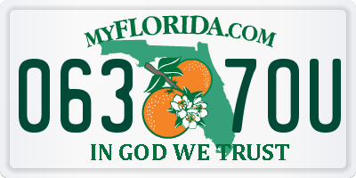 FL license plate 0637OU