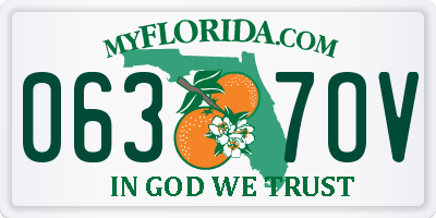 FL license plate 0637OV