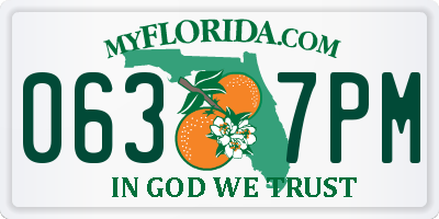 FL license plate 0637PM