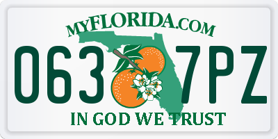 FL license plate 0637PZ