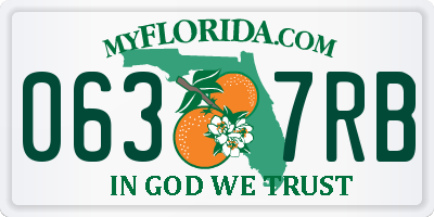 FL license plate 0637RB