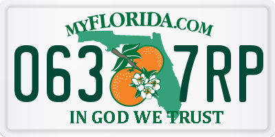 FL license plate 0637RP