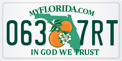 FL license plate 0637RT
