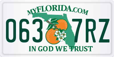 FL license plate 0637RZ