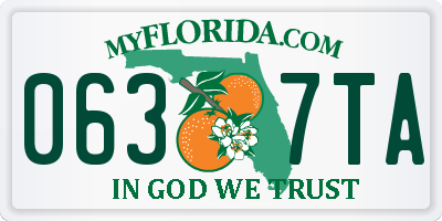 FL license plate 0637TA