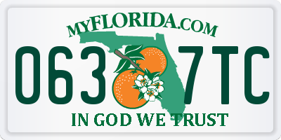 FL license plate 0637TC