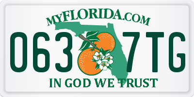 FL license plate 0637TG